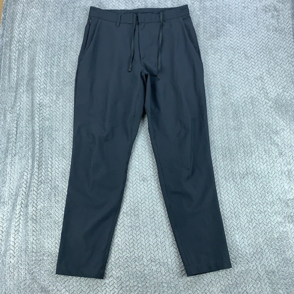 Fabletics Pants Men's 30x29 Black Lightweight Performance‎ Golf Drawstring *